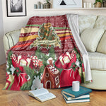 Malcolm X Peace And Liberation Christmas Blanket Pattern Pan African Colors Xmas Holiday