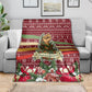 Malcolm X Peace And Liberation Christmas Blanket Pattern Pan African Colors Xmas Holiday