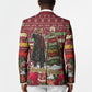Malcolm X Peace And Liberation Christmas Blazer Pattern Pan African Colors Xmas Holiday