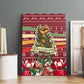 Malcolm X Peace And Liberation Christmas Canvas Wall Art Pattern Pan African Colors Xmas Holiday