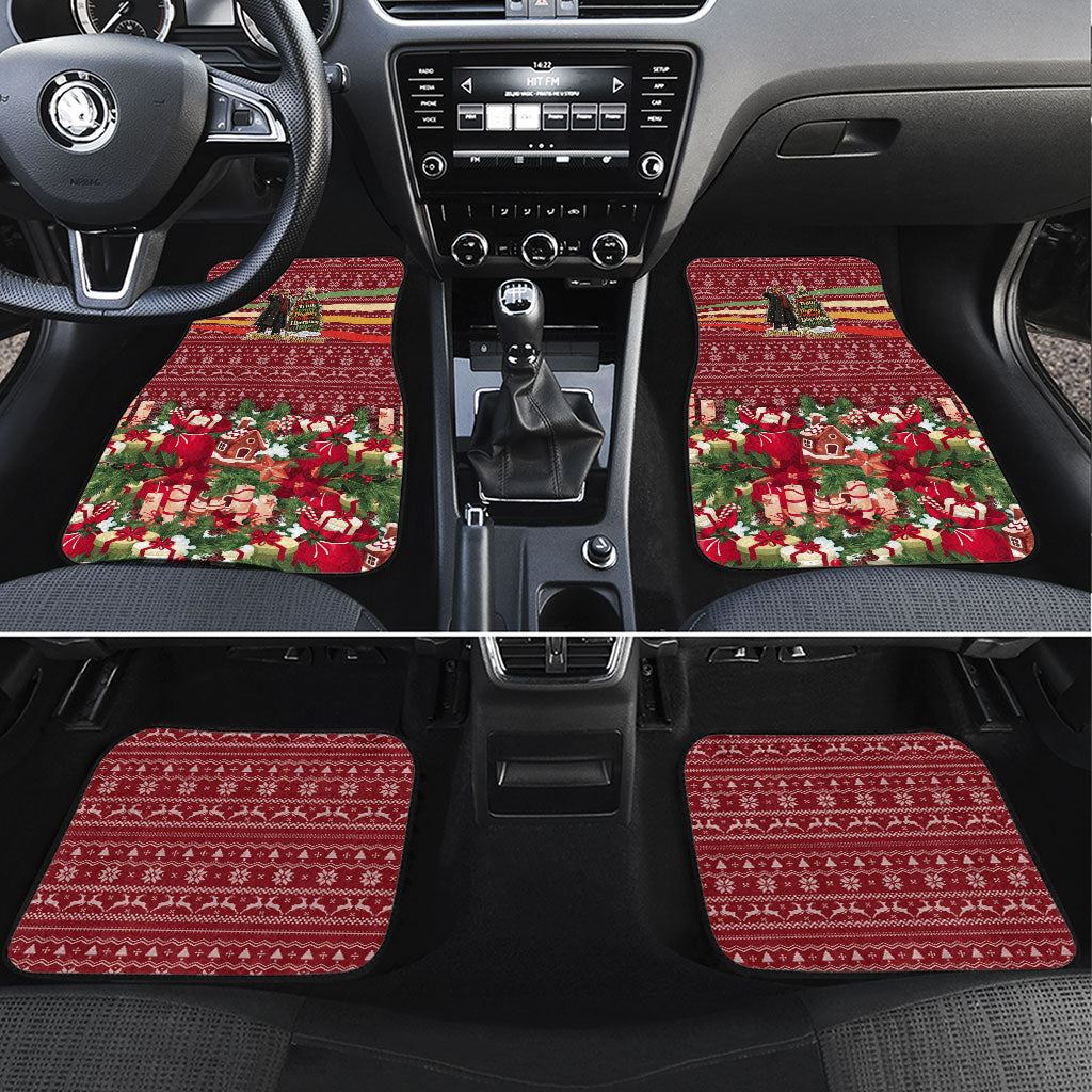 Malcolm X Peace And Liberation Christmas Car Mats Pattern Pan African Colors Xmas Holiday