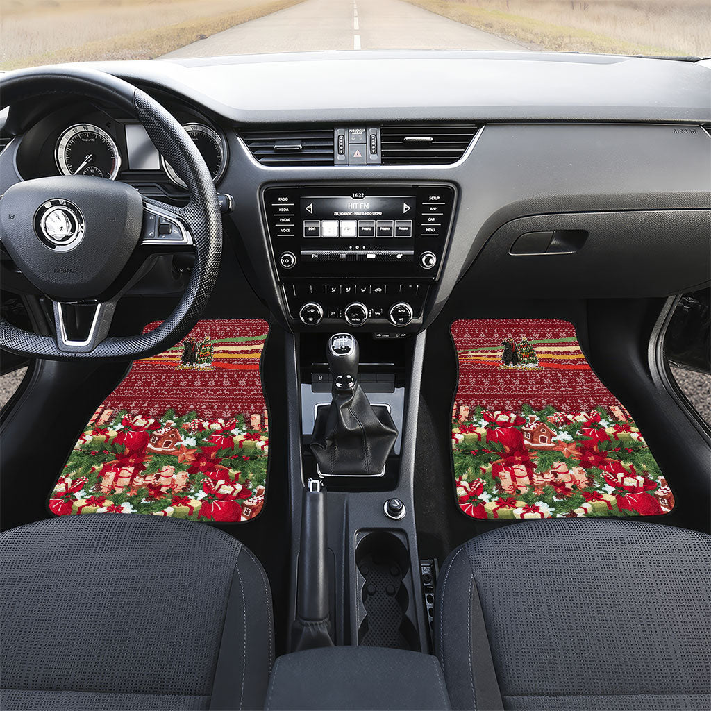 Malcolm X Peace And Liberation Christmas Car Mats Pattern Pan African Colors Xmas Holiday