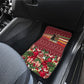 Malcolm X Peace And Liberation Christmas Car Mats Pattern Pan African Colors Xmas Holiday