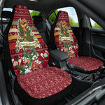 Malcolm X Peace And Liberation Christmas Car Seat Cover Pattern Pan African Colors Xmas Holiday