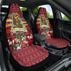 Malcolm X Peace And Liberation Christmas Car Seat Cover Pattern Pan African Colors Xmas Holiday