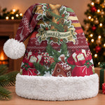 Malcolm X Peace And Liberation Christmas Santa Hat Pattern Pan African Colors Xmas Holiday