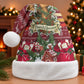 Malcolm X Peace And Liberation Christmas Santa Hat Pattern Pan African Colors Xmas Holiday