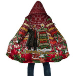 Malcolm X Peace And Liberation Christmas Cloak Pattern Pan African Colors Xmas Holiday