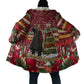 Malcolm X Peace And Liberation Christmas Cloak Pattern Pan African Colors Xmas Holiday