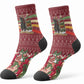 Malcolm X Peace And Liberation Christmas Crew Socks Pattern Pan African Colors Xmas Holiday