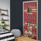 Malcolm X Peace And Liberation Christmas Door Cover Pattern Pan African Colors Xmas Holiday