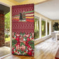 Malcolm X Peace And Liberation Christmas Door Cover Pattern Pan African Colors Xmas Holiday