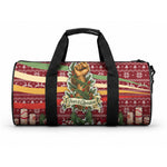 Malcolm X Peace And Liberation Christmas Duffle Bag Pattern Pan African Colors Xmas Holiday
