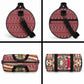Malcolm X Peace And Liberation Christmas Duffle Bag Pattern Pan African Colors Xmas Holiday