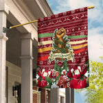Malcolm X Peace And Liberation Christmas Garden Flag Pattern Pan African Colors Xmas Holiday