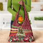 Malcolm X Peace And Liberation Christmas Grocery Bag Pattern Pan African Colors Xmas Holiday