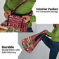 Malcolm X Peace And Liberation Christmas Grocery Bag Pattern Pan African Colors Xmas Holiday