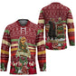 Malcolm X Peace And Liberation Christmas Hockey Jersey Pattern Pan African Colors Xmas Holiday