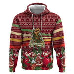 Malcolm X Peace And Liberation Christmas Hoodie Pattern Pan African Colors Xmas Holiday