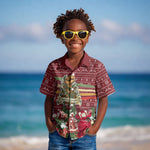 Malcolm X Peace And Liberation Christmas Kid Hawaiian Shirt Pattern Pan African Colors Xmas Holiday