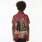 Malcolm X Peace And Liberation Christmas Kid Polo Shirt Pattern Pan African Colors Xmas Holiday