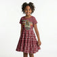Malcolm X Peace And Liberation Christmas Kid Short Sleeve Dress Pattern Pan African Colors Xmas Holiday