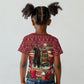 Malcolm X Peace And Liberation Christmas Kid T shirt Pattern Pan African Colors Xmas Holiday