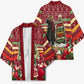 Malcolm X Peace And Liberation Christmas Kimono Pattern Pan African Colors Xmas Holiday