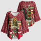 Malcolm X Peace And Liberation Christmas Kimono Sleeve Blouse Pattern Pan African Colors Xmas Holiday
