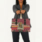 Malcolm X Peace And Liberation Christmas Leather Bag Pattern Pan African Colors Xmas Holiday