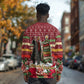 Malcolm X Peace And Liberation Christmas Long Sleeve Shirt Pattern Pan African Colors Xmas Holiday