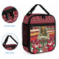 Malcolm X Peace And Liberation Christmas Lunch Bag Pattern Pan African Colors Xmas Holiday