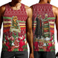 Malcolm X Peace And Liberation Christmas Men Tank Top Pattern Pan African Colors Xmas Holiday