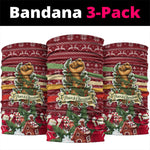 Malcolm X Peace And Liberation Christmas Neck Gaiter Pattern Pan African Colors Xmas Holiday