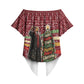 Malcolm X Peace And Liberation Christmas Off Shoulder Wrap Waist Top Pattern Pan African Colors Xmas Holiday