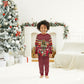 Malcolm X Peace And Liberation Christmas Pajama Set Pattern Pan African Colors Xmas Holiday