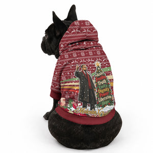 Malcolm X Peace And Liberation Christmas Pet Hoodie Pattern Pan African Colors Xmas Holiday