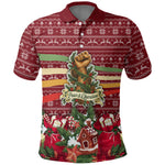 Malcolm X Peace And Liberation Christmas Polo Shirt Pattern Pan African Colors Xmas Holiday
