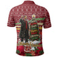 Malcolm X Peace And Liberation Christmas Polo Shirt Pattern Pan African Colors Xmas Holiday