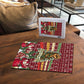 Malcolm X Peace And Liberation Christmas Puzzle Pattern Pan African Colors Xmas Holiday