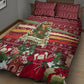 Malcolm X Peace And Liberation Christmas Quilt Bed Set Pattern Pan African Colors Xmas Holiday