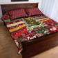 Malcolm X Peace And Liberation Christmas Quilt Bed Set Pattern Pan African Colors Xmas Holiday