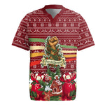 Malcolm X Peace And Liberation Christmas Rugby Jersey Pattern Pan African Colors Xmas Holiday