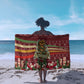 Malcolm X Peace And Liberation Christmas Sarong Pattern Pan African Colors Xmas Holiday