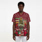 Malcolm X Peace And Liberation Christmas Scrub Top Pattern Pan African Colors Xmas Holiday