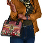 Malcolm X Peace And Liberation Christmas Shoulder Handbag Pattern Pan African Colors Xmas Holiday