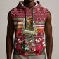 Malcolm X Peace And Liberation Christmas Sleeveless Hoodie Pattern Pan African Colors Xmas Holiday