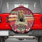 Malcolm X Peace And Liberation Christmas Spare Tire Cover Pattern Pan African Colors Xmas Holiday