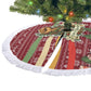 Malcolm X Peace And Liberation Christmas Tree Skirt Pattern Pan African Colors Xmas Holiday