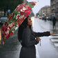 Malcolm X Peace And Liberation Christmas Umbrella Pattern Pan African Colors Xmas Holiday